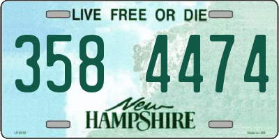 NH license plate 3584474