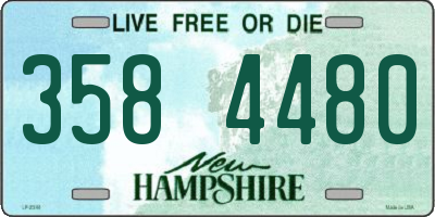 NH license plate 3584480