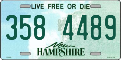 NH license plate 3584489
