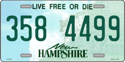 NH license plate 3584499