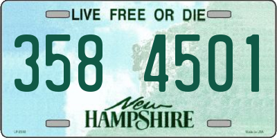 NH license plate 3584501