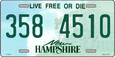 NH license plate 3584510