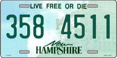 NH license plate 3584511