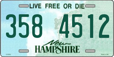 NH license plate 3584512