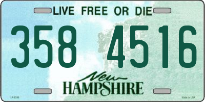 NH license plate 3584516