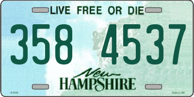 NH license plate 3584537