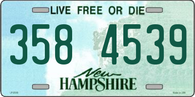 NH license plate 3584539