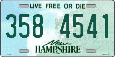NH license plate 3584541