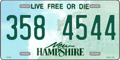 NH license plate 3584544