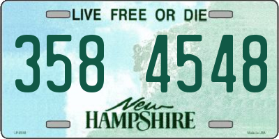 NH license plate 3584548