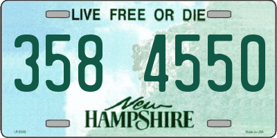 NH license plate 3584550