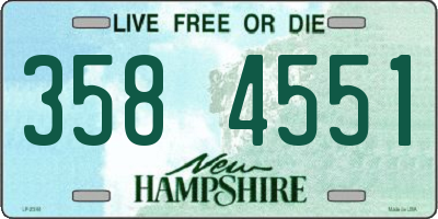 NH license plate 3584551