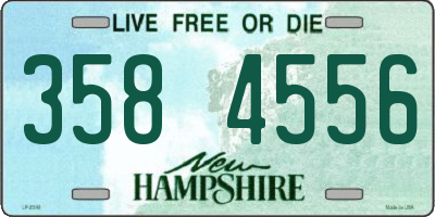 NH license plate 3584556