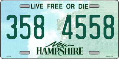 NH license plate 3584558