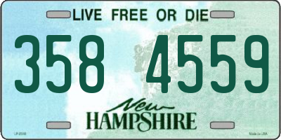 NH license plate 3584559