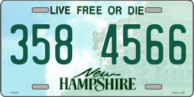 NH license plate 3584566