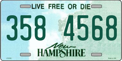 NH license plate 3584568