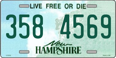 NH license plate 3584569