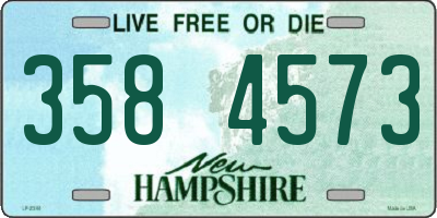 NH license plate 3584573
