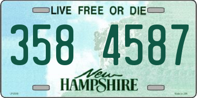 NH license plate 3584587