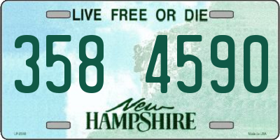 NH license plate 3584590