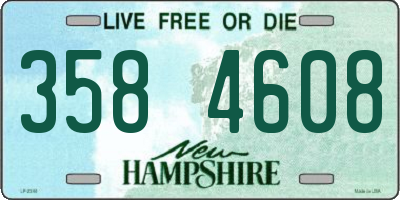 NH license plate 3584608