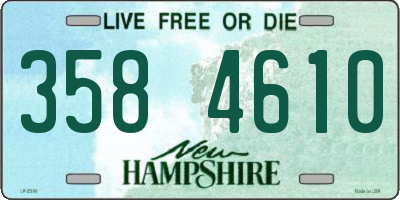 NH license plate 3584610