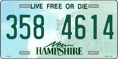 NH license plate 3584614