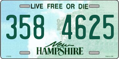 NH license plate 3584625