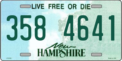 NH license plate 3584641