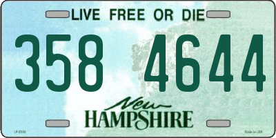 NH license plate 3584644