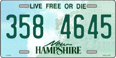 NH license plate 3584645