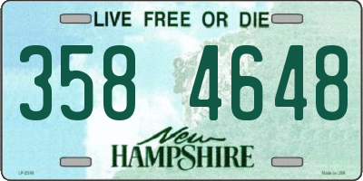 NH license plate 3584648