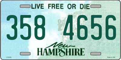 NH license plate 3584656
