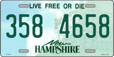 NH license plate 3584658