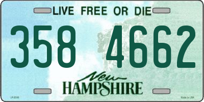 NH license plate 3584662