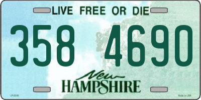 NH license plate 3584690