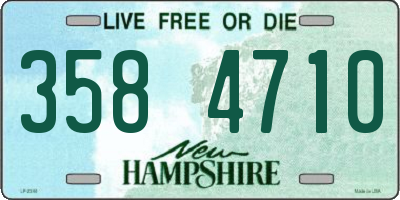 NH license plate 3584710
