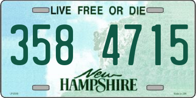NH license plate 3584715