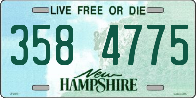 NH license plate 3584775