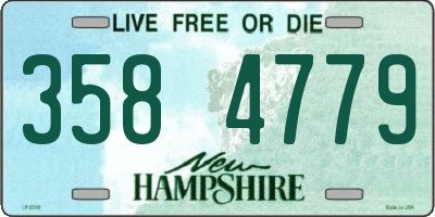 NH license plate 3584779