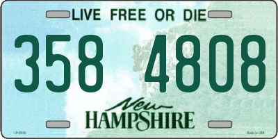 NH license plate 3584808