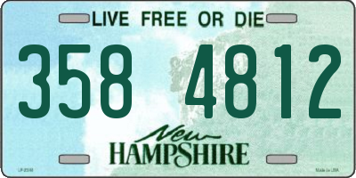 NH license plate 3584812