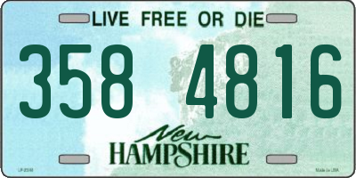 NH license plate 3584816