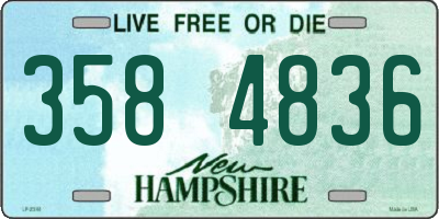 NH license plate 3584836