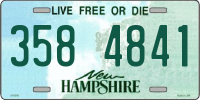 NH license plate 3584841