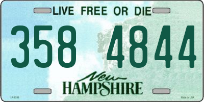NH license plate 3584844