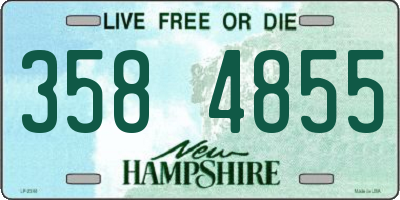 NH license plate 3584855