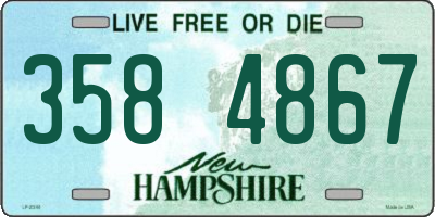 NH license plate 3584867
