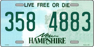 NH license plate 3584883